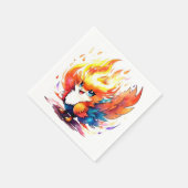 フェニックスファイアバード子供の誕生日 スタンダードカクテルナプキン (角)