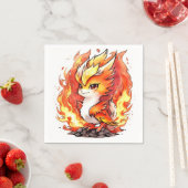 フェニックスファイアバード子供の誕生日 スタンダードカクテルナプキン (インサイチュ)