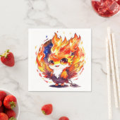 フェニックスファイアバード子供の誕生日 スタンダードカクテルナプキン (インサイチュ)