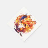 フェニックスファイアバード子供の誕生日 スタンダードカクテルナプキン (角)