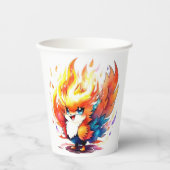 フェニックスファイアバード子供の誕生日 紙コップ (正面)
