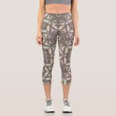 フェニックスヘンナマンダラアートヨガカプリレギンス カプリレギンス (正面)