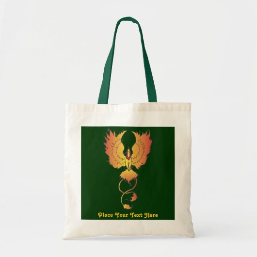 フェニックスライジングカスタム文字バッグ トートバッグ (正面)