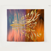 フェニックスライジングタペストリー タペストリー (正面(横))