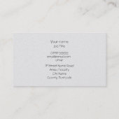 フェニックスライジング、赤いスウッシュ、ブラシ仕上げスチールルルック 名刺 (裏面)