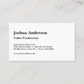 フェニックスロゴ | 火の背景 名刺 (裏面)