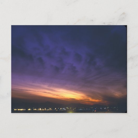 フェニックス上の日没 ポストカード (正面)