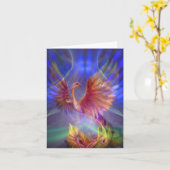 フェニックス上昇のNotecard カード (黄色い花)