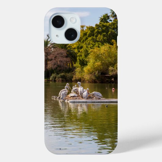 フェニックス動物園で湖のペリカン Case-Mate iPhoneケース (裏面)