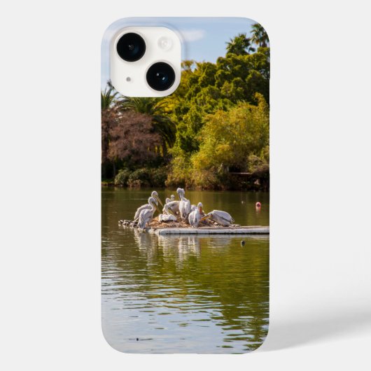 フェニックス動物園で湖のペリカン Case-Mate iPhoneケース (裏面)