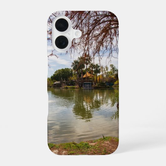 フェニックス動物園の豪華な風景 iPhone 16ケース (裏面)