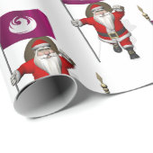 フェニックス国旗を持つサンタクロース ラッピングペーパー (ロールコーナー)