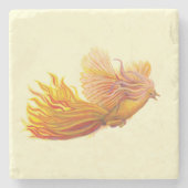 フェニックス威厳のあるバード ストーンコースター (正面)