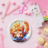 フェニックス子供の誕生日 ペーパープレート (パーティー)