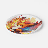 フェニックス子供の誕生日 ペーパープレート (アングル)