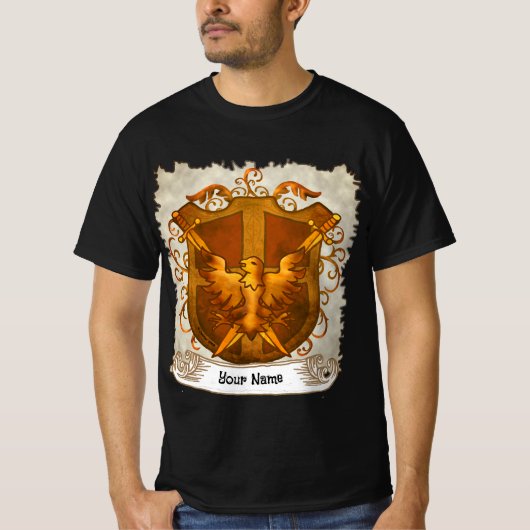 フェニックス家の紋章 苗字 Tシャツ (正面)