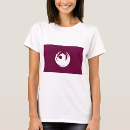 フェニックス市旗デザインの女性用Tシャツ Tシャツ