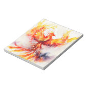 フェニックス広がる灰から舞い上がる翼 ノートパッド (回転)
