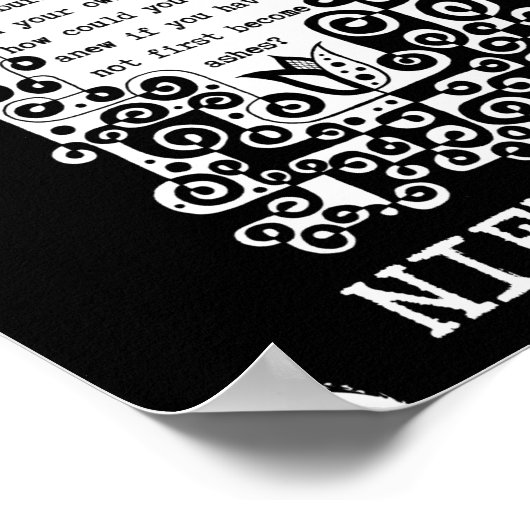 フェニックス感動的引用文バイニーチェ ポスター (角)