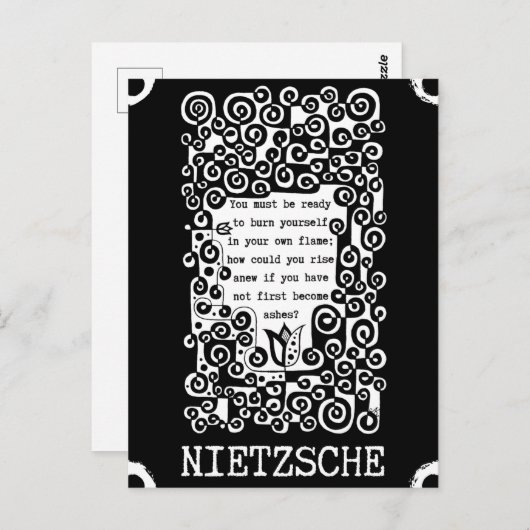 フェニックス感動的引用文バイニーチェ ポストカード (正面/裏面)