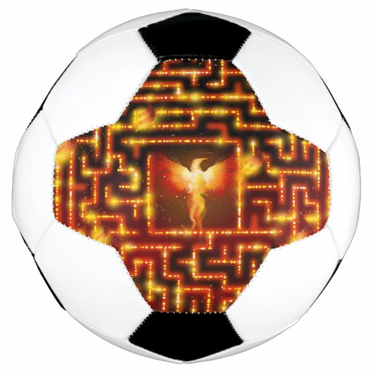 フェニックス火の迷路サッカーボール サッカーボール (正面)