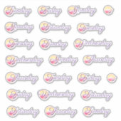 フェニックス火カスタムの平日のビニール切り シール (正面)