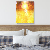 フェニックス火鳥の変換 キャンバスプリント (インサイチュ (寝室))