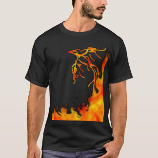 フェニックス燃え立つこと Tシャツ