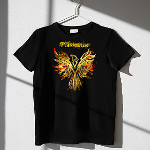 フェニックス燃え立つTシャツ Tシャツ