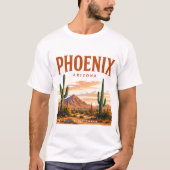 フェニックス砂漠のスカイライン Tシャツ (正面)