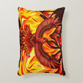 フェニックス神話の不死動物 アクセントクッション (正面(垂直))