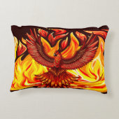 フェニックス神話の不死動物 アクセントクッション (裏面)