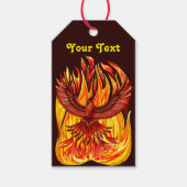 フェニックス神話の不死動物 ギフトタグ (正面)