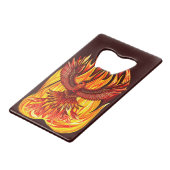 フェニックス神話の不死動物 クレジットカード栓抜き (裏面アングル)