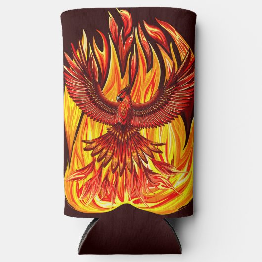 フェニックス神話の不死動物 スリム缶クーラー (正面)