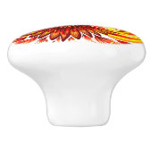 フェニックス神話の不死動物 セラミックノブ (側面)