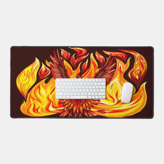 フェニックス神話の不死動物 デスクマット (キーボード&マウス)