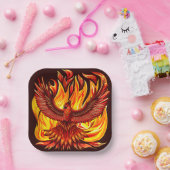 フェニックス神話の不死動物 ペーパープレート (パーティー)