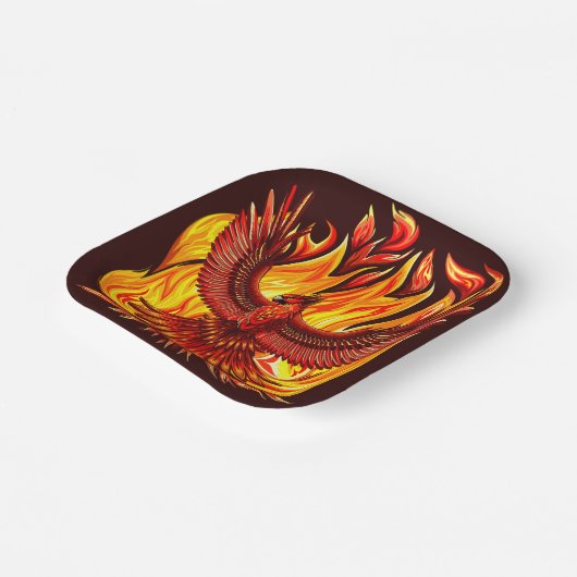 フェニックス神話の不死動物 ペーパープレート (傾斜あり)