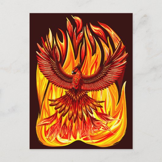 フェニックス神話の不死動物 ポストカード (正面)