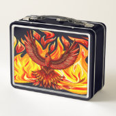 フェニックス神話の不死動物 メタルランチボックス (裏面)