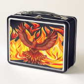 フェニックス神話の不死動物 メタルランチボックス (正面)