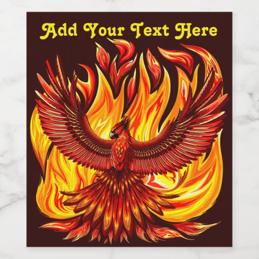 フェニックス神話の不死動物 ワインラベル (シングルラベル)