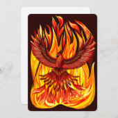 フェニックス神話の不死動物 招待状 (正面/裏面)