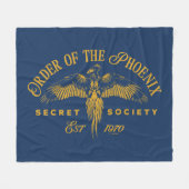 フェニックス秘密結社グラフィックの順序 フリースブランケット (正面(横))