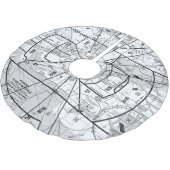 フェニックス空港TACチャート ブラッシュドポリエステルツリースカート (アングル)