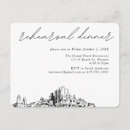 フェニックス結婚のリハエレガントーサルディナー エンクロージャーカード