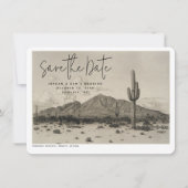 フェニックス結婚のヴィンテージポストカード日付の保存 招待状 (正面)