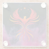 フェニックス翼オープン ガラスコースター (裏面)