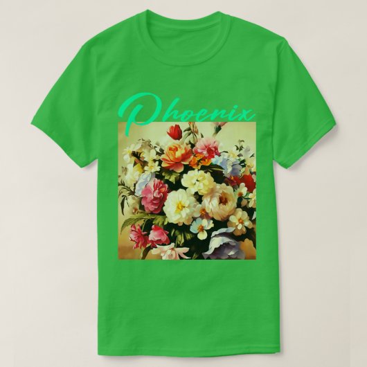 フェニックス花 Tシャツ (デザイン正面)